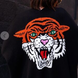 Dressed in Lala Oversized Tiger Cardigan
